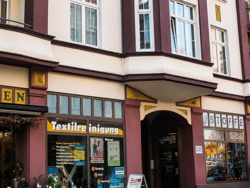 Eingang Annahmestelle Textilpflege Werner Nebensitz Bautzen